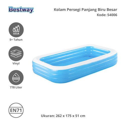 BESTWAY KOLAM POLOS 2,6M - 2