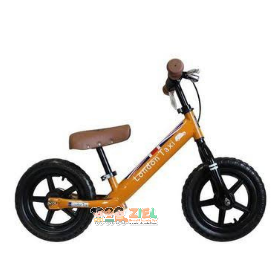 LONDON TAXI BALANCE BIKE ORANGE di Sewa Mainan Anak dan