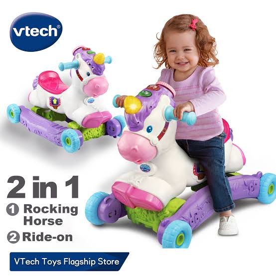 VTech 2 in 1 Rocking Horse & Ride-On Toys 