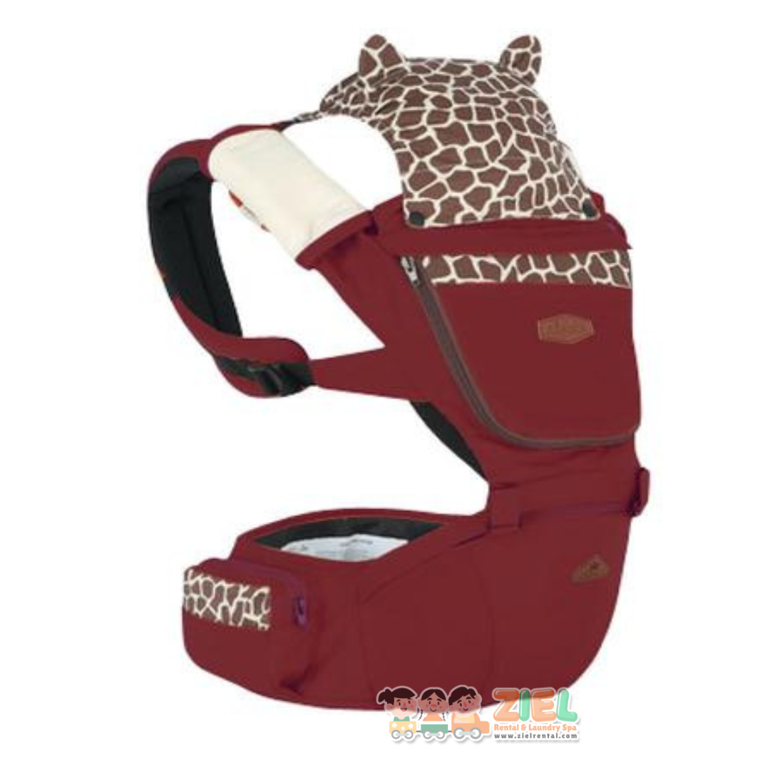 AIEBAOO - GENDONGAN HIPSEAT ANIMALS-RED